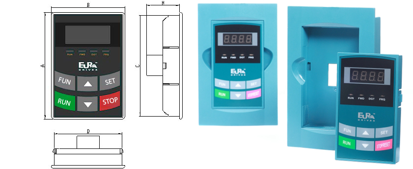 klawiatura Falowniki HFinverter - panel sterowniczy
