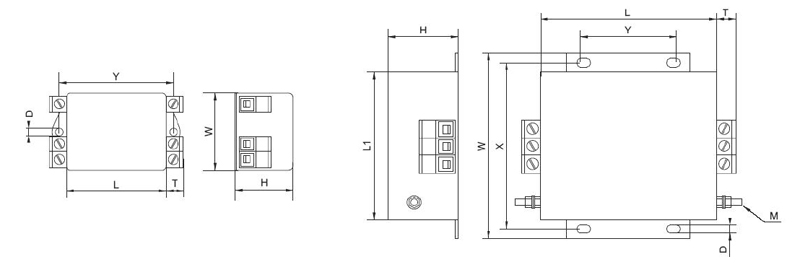 FSC – Filtry wyjściowe dU/dt-wymiary