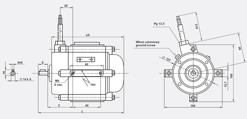 Silniki-SOg Besel - silniki elektryczne 3-fazowe do napędu wentylatorów osiowych typu SOg